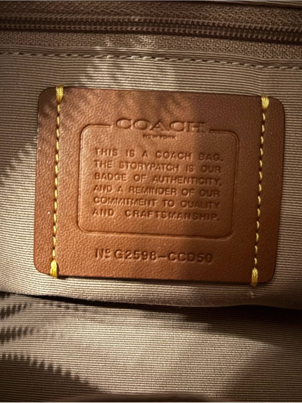 Coach Rowan Satchel in Oat (Medium Size) - Picture 8 of 8